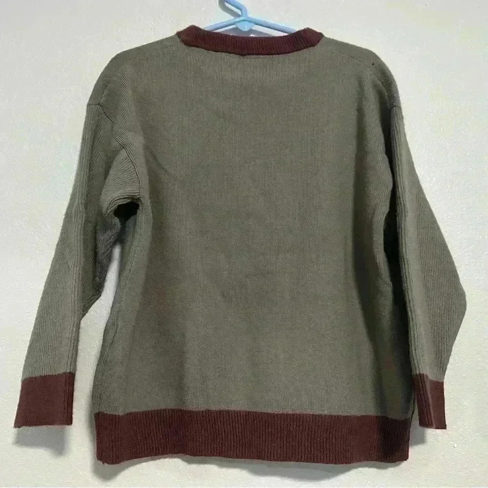 Zara Kids Contrasting Knit Sweater Sz 3-4 Years Colorblock Long Sleeve Pullover
